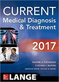 CURRENT Medical Diagnosis and Treatment 2017 (Lange) 56th Edition