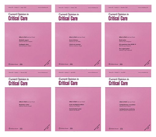 Current Opinion in Critical Care 2022 Full Archives (PDF)