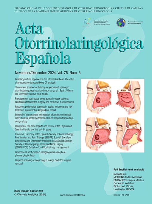 Acta Otorrinolaringologica (English Edition) PDF