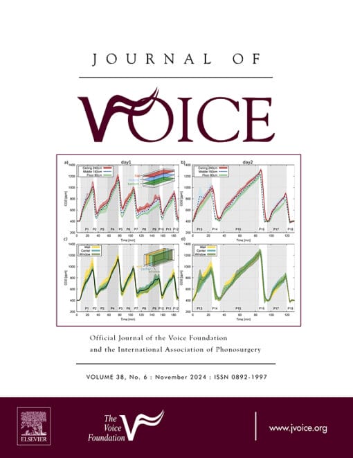 Journal of Voice PDF