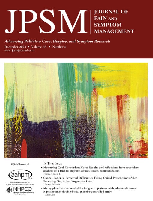 Journal of Pain and Symptom Management PDF
