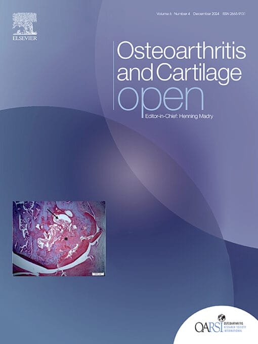 Osteoarthritis and Cartilage Open PDF