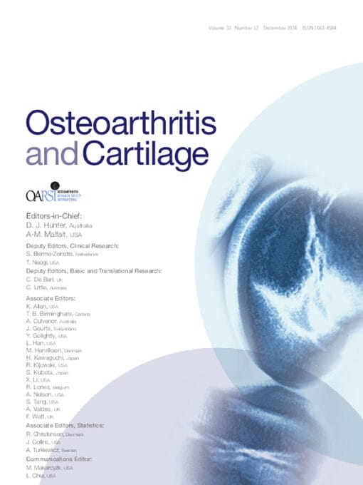 Osteoarthritis and Cartilage PDF