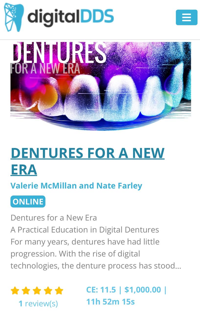 DENTURES FOR A NEW ERA