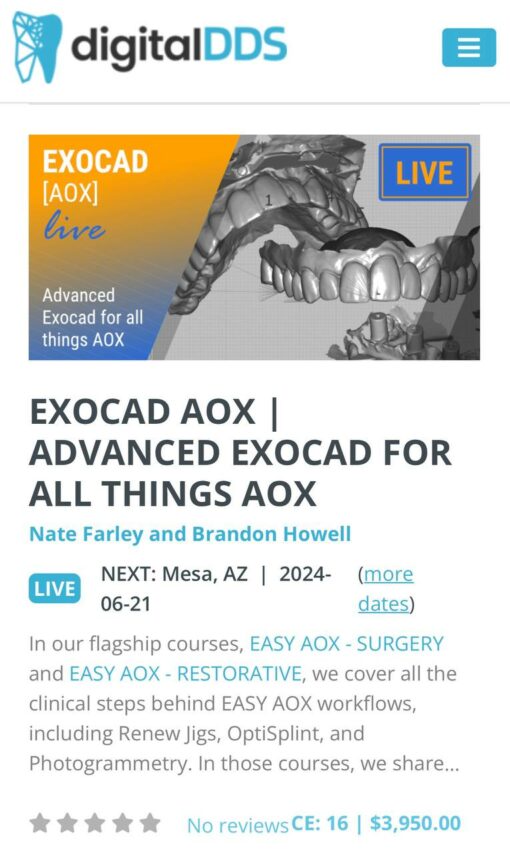 Advanced EXOCAD for All the Things AOX 