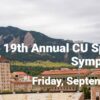 University of Colorado Department of Orthopaedics 19th Annual CU Sports Medicine Fall Symposium 2024