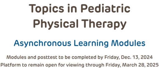 Children’s Hospital of Philadelphia Topics in Pediatric Physical Therapy 2024