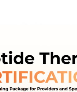 Peptide Therapy CERTIFICATION Complete Training Package for Providers and Specialists 2024