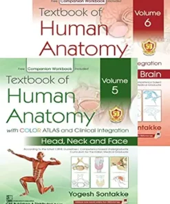 Textbook of Human Anatomy with COLOR ATLAS and Clinical Integration Volume 5 (Head , Neck and Face) & 6 (Brain) (PDF)