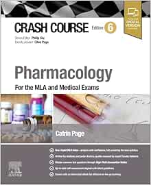 Crash Course Pharmacology: For the MLA and Medical Exams, 6th Edition (EPUB)