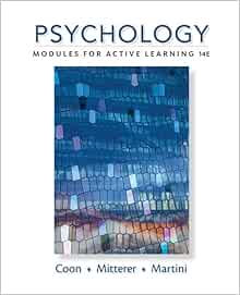 Psychology: Modules for Active Learning, 14th Edition (PDF)