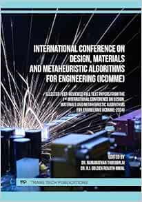 International Conference on Design, Materials and Metaheuristic Algorithms for Engineering (ICDMME) (PDF)